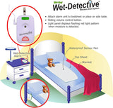 Wet Detective Bedwetting Kit - Incontinence & Bedwetting Alarm System with 2 pads