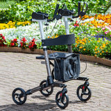 Dash Folding Braked Forearm Rollator - Walker with Bag & Seat