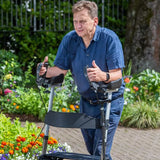 Dash Folding Braked Forearm Rollator - Walker with Bag & Seat