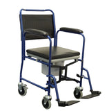 Alerta Mobile Commode - Transfer Chair With Braked Castors