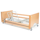 The Encore Classic Low Beech Electric Profiling Hospital / Care Bed