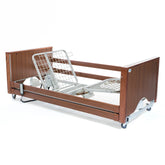 The Encore Classic Low Walnut Electric Profiling Hospital / Care Bed