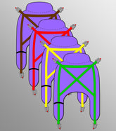 LOCOMOTOR Pro-Lock Disposable Slings - Box of 10