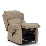 The Senydd Single Motor - British Fabric Tilt In Space Riser Recliner