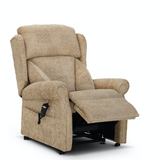 The Senydd Single Motor - British Fabric Tilt In Space Riser Recliner