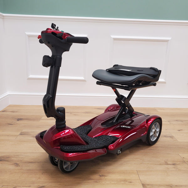 CLEARANCE Drive Dual-Wheel auto folding lightweight compact scooter, Red