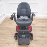 CLEARANCE The Excel Quest - Compact Reclining Portable Power Chair - Red