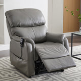 The Lily Dual Motor - Modern Leather Match Riser Recliner